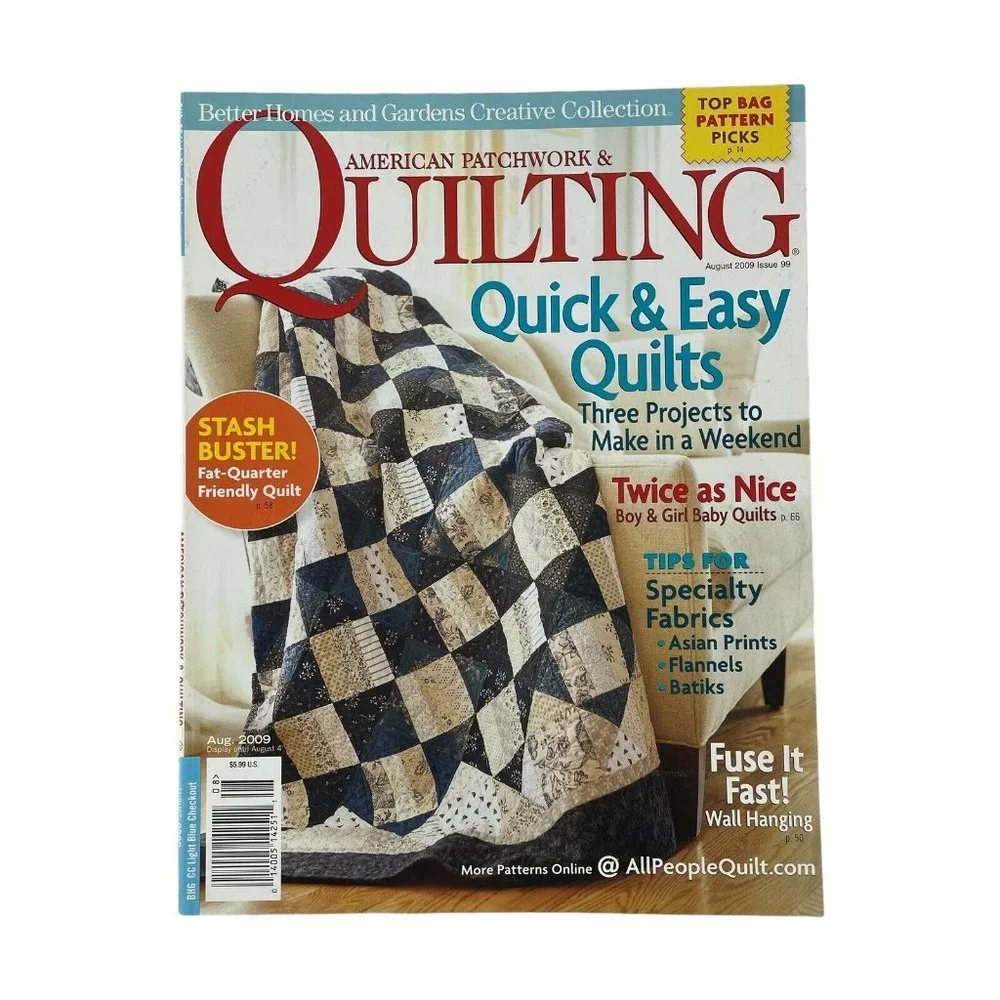 Better Homes & Gardens American Patchwork &‎ Quilting Magazines Full Year 2009